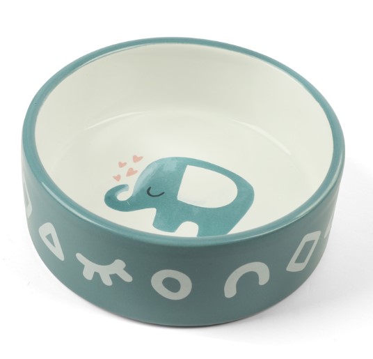 Миска керамическая "Слоник" 0,3 л Triol