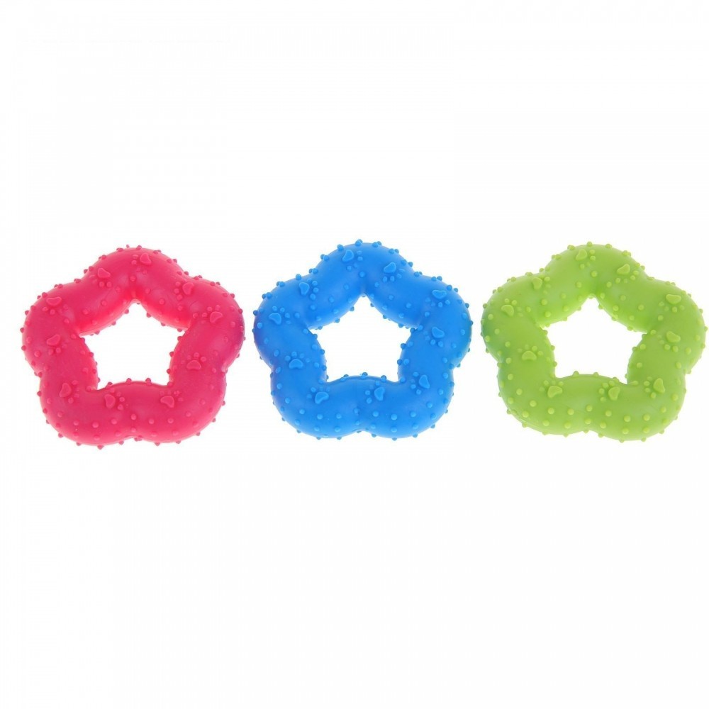 Игрушка резиновая "Звезда" 7 см (Алькор) RTК- 009