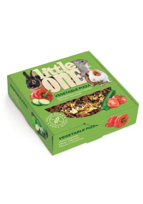 LITTLE ONE Пицца с овощами лакомство-игрушка для всех видов грызунов 55 г. 6 шт-1 упак