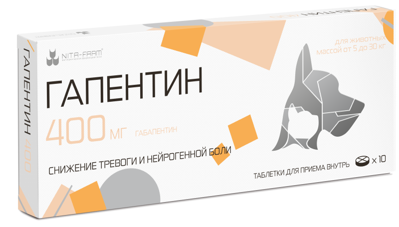 Гапентин 400 мг, 10 таблеток в упаковке