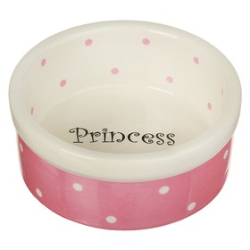 Миска керамическая "Princess" малая розовая арт.2324190 Sima