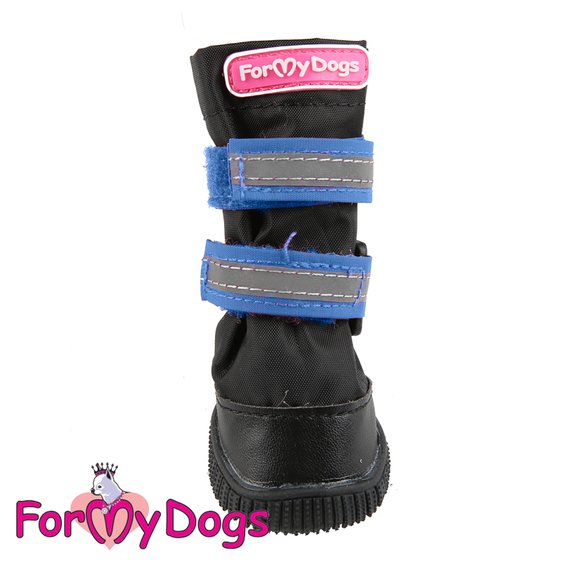 FOR MY DOGS Сапоги с усиленным носком РП черно/синие р-р 8