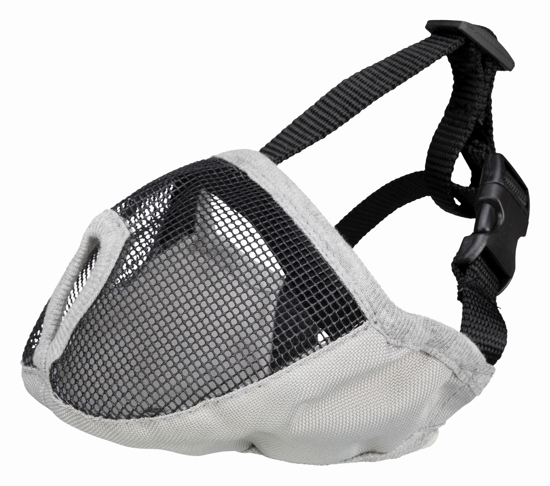 Намордник для короткомордых пород полиэстер S 31см серый 17626