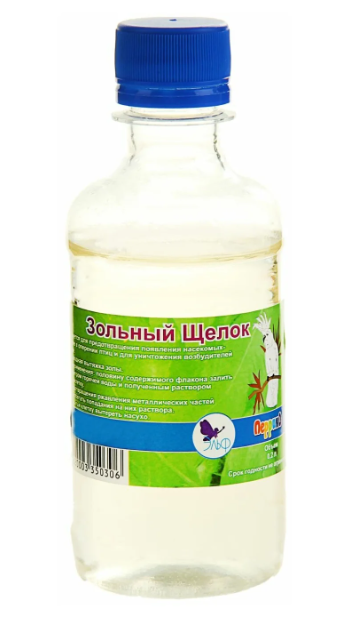 Зольный щелок для мытья клеток 200 мл, Эльф