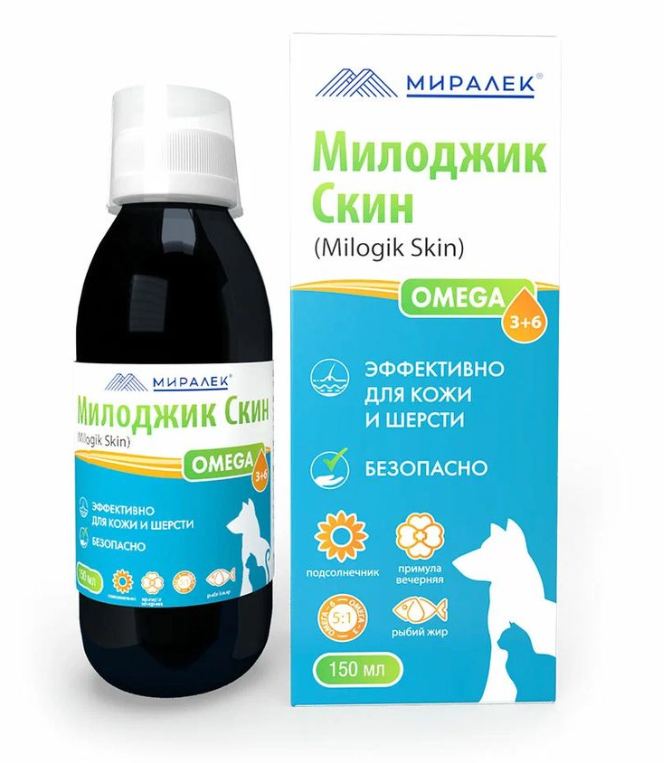 Милоджик Скин Омега 3+6, 150мл Миралек