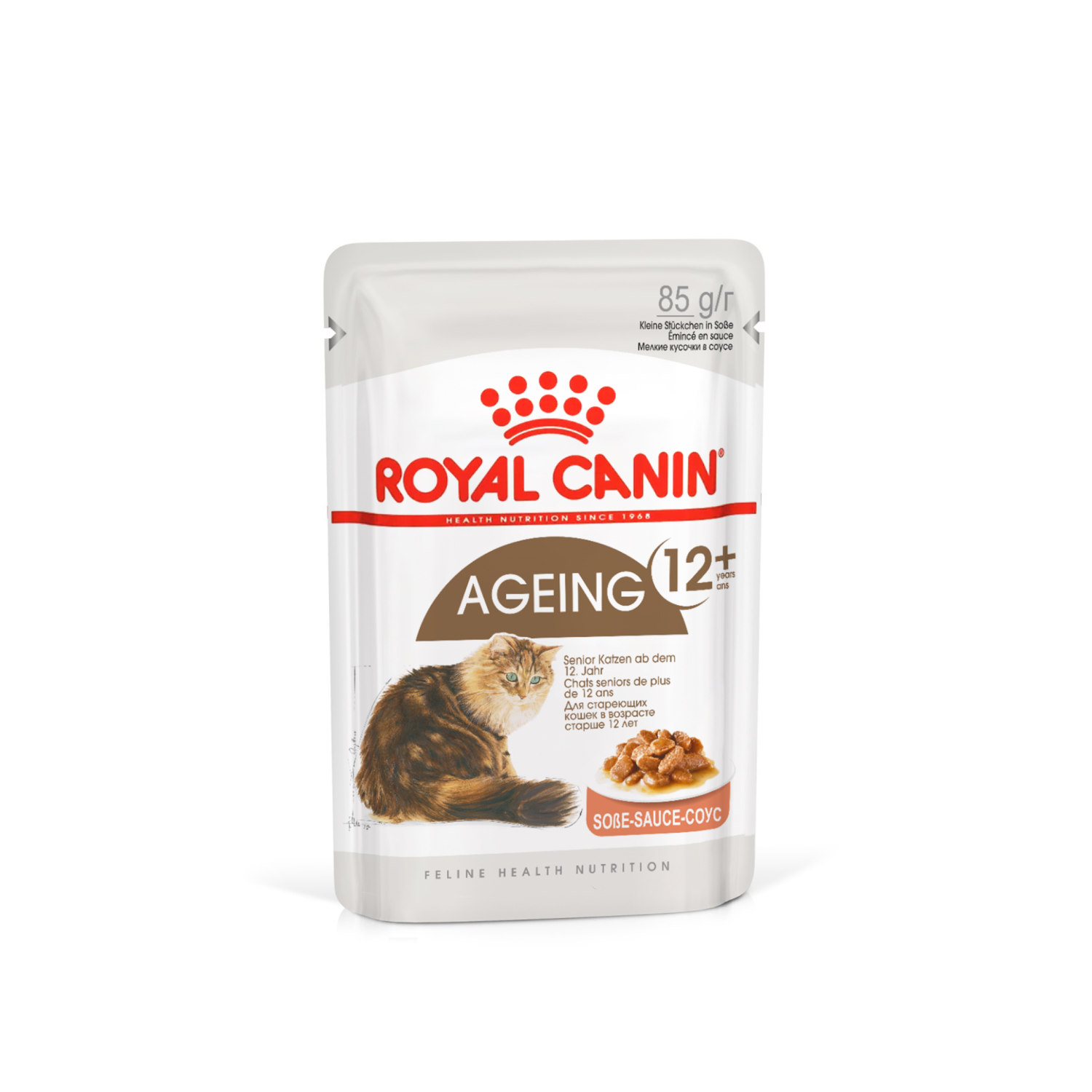 Royal Canin (Роял Канин) Эйджинг 12+ корм влажный для стареющих кошек от 12 лет в соусе 85 г