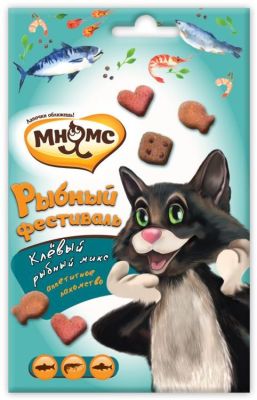 Мнямс Рыбный фестиваль для кошек лосось/креветки/форель 50 г 702518