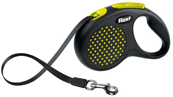 Рулетка Flexi "Design" S трос 5 м 12 кг желтый 12177 Trixie