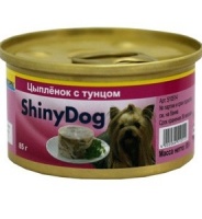 "GIMBORN SHINY DOG" консервы д/собак тунец с цыпленком 85 г 510514