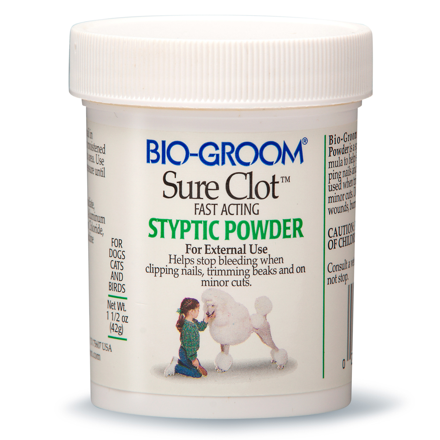 Кровоостанавливающая пудра 42 г мл Bio-Groom Sure Clot 