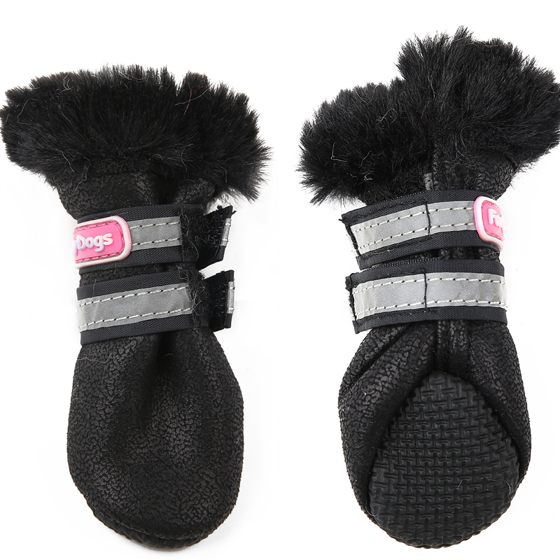 FOR MY DOG Сапоги зимние черные ц/кр (3) FMD660-2020 BL