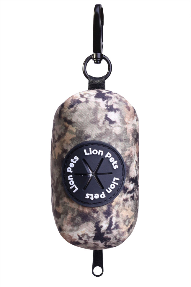 Сумочка диспенсер для уборки за животным Камуфляж 8*5*5 см Lion