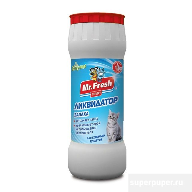 MrFRESH 2 в1 Эксперт Ликвидатор запаха для кош. туалетов  500 гр  (Неотерика)Экопром