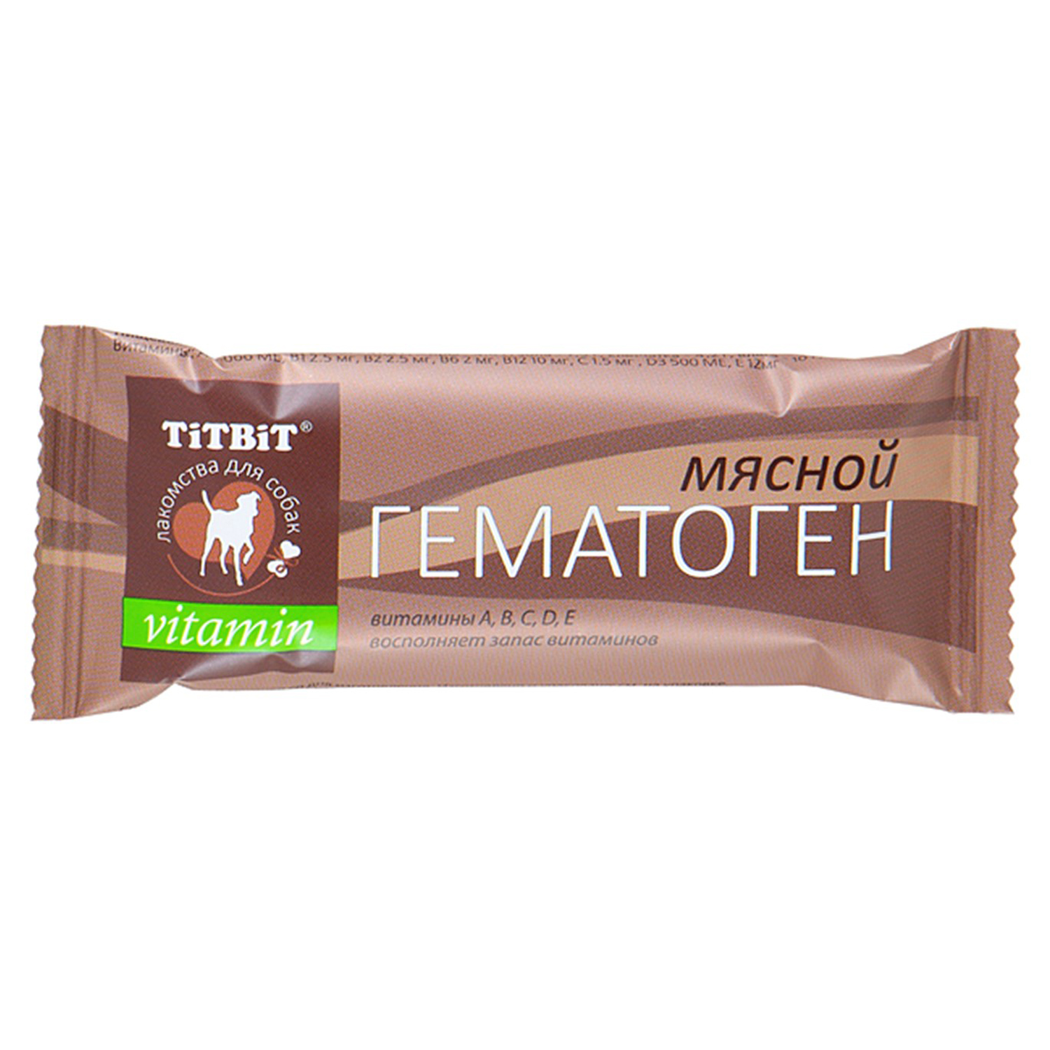 Лакомcтво для собак гематоген мясной vitamin TiTBIT