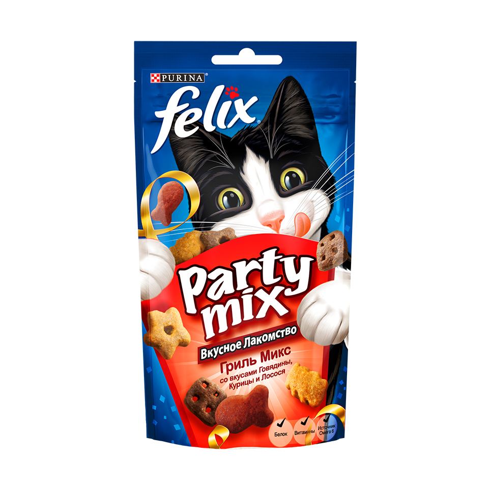 Лакомство Party Mix гриль микс 60 г Purina 24135/12234059