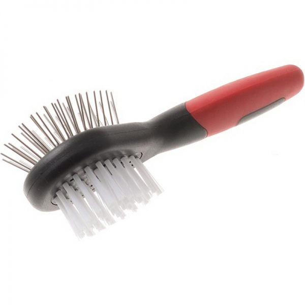 Щетка "Мини" двухсторонняя массажная+нейлон 348313 Hello Pet