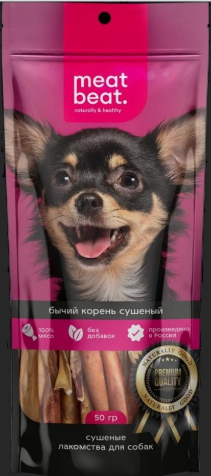 Лакомство для собак Бычий корень 50 г Meat beat