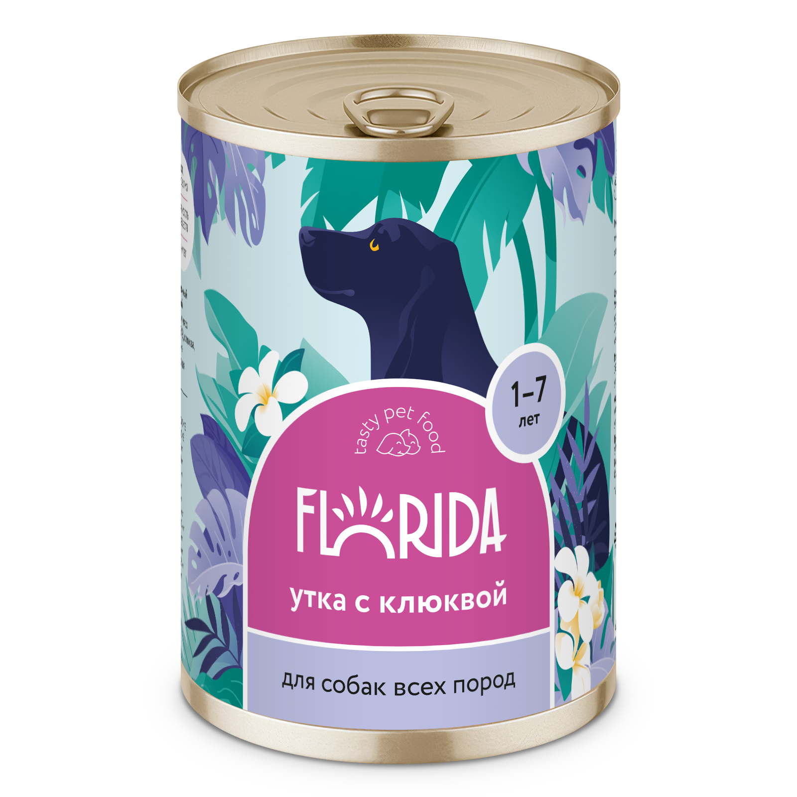 Florida Dog (Флорида Дог) консервы для собак утка с клюквой 240 г