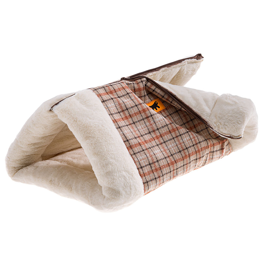 Туннель IGLOO CUSCINO раскладной с мехом 83510098 Ferplast