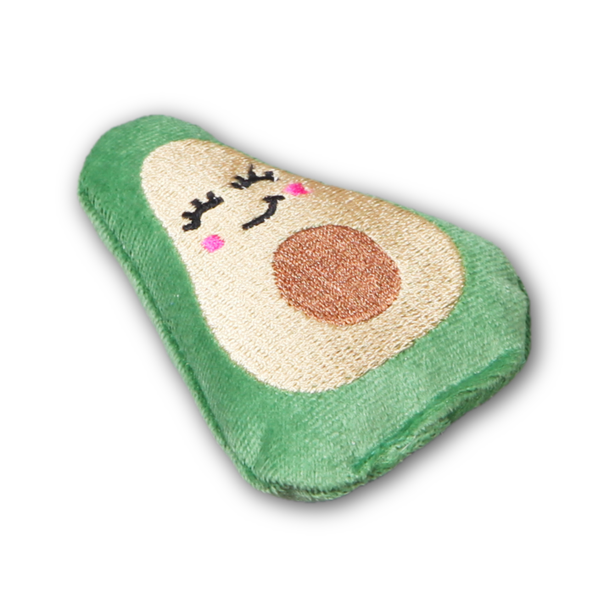 Игрушка текстильная для кошек "Авокадо" с кошачьей мятой  8х6 см Рыжебок