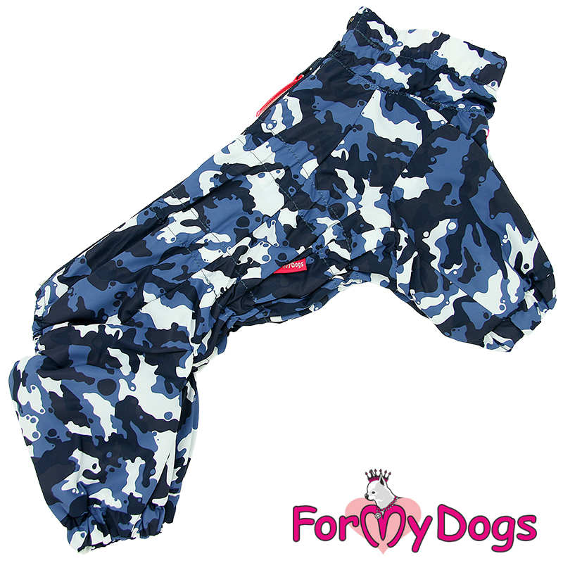 FOR MY DOGS Комбинезон синий камуфляж для мальчика р-р 22