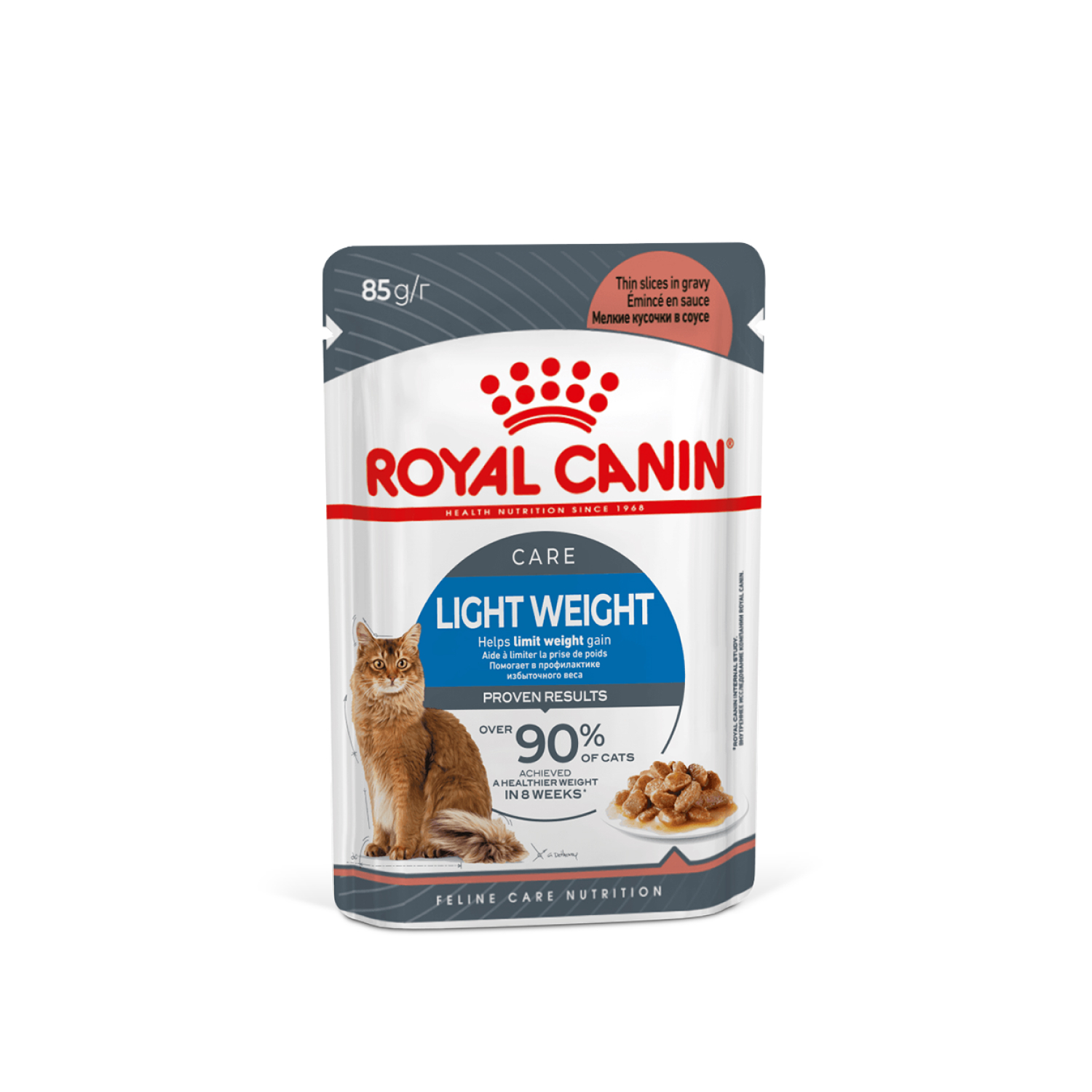 Royal Canin (Роял Канин) Лайт Вейт Кэа корм влажный для кошек с избыточным весом соус для кошек 85 г