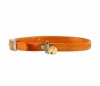 Ошейник "Collar Glamour" с резинкой для котов (ширина 9 мм, длина 22-30 см) оранжевый 32484