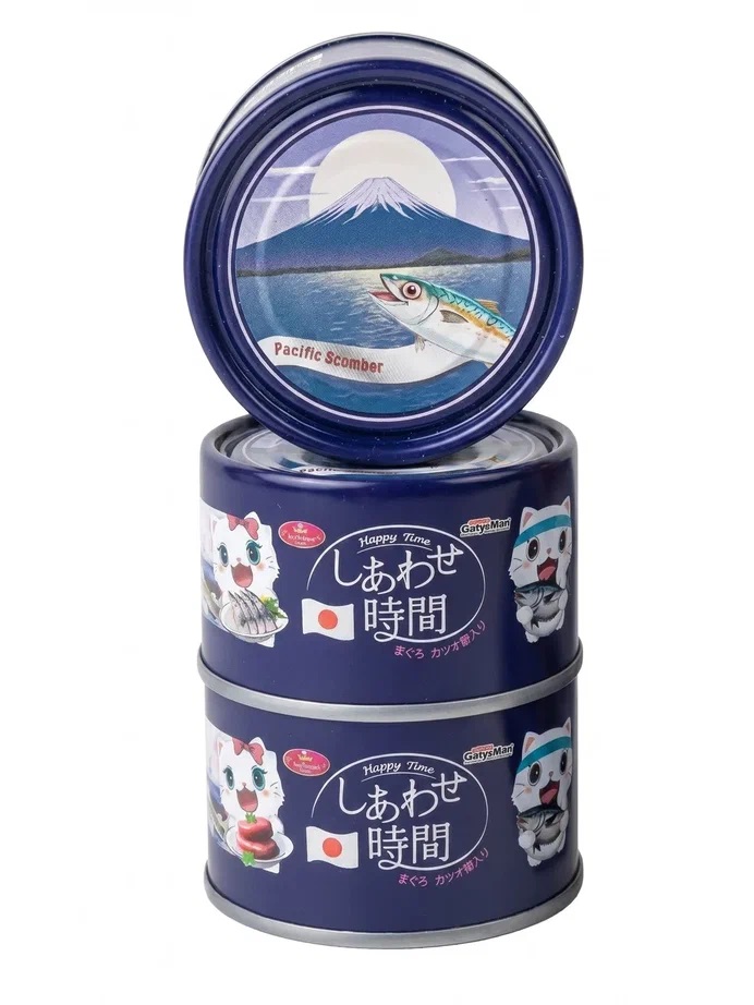 Влажный корм для кошек «Момент счастья» на основе тихоокеанской скумбрии для кошек, 90 г