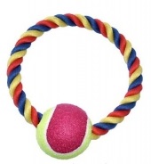 Игрушка веревочная "Апорт кольцо с мячом" R1064 (360145) Buddy