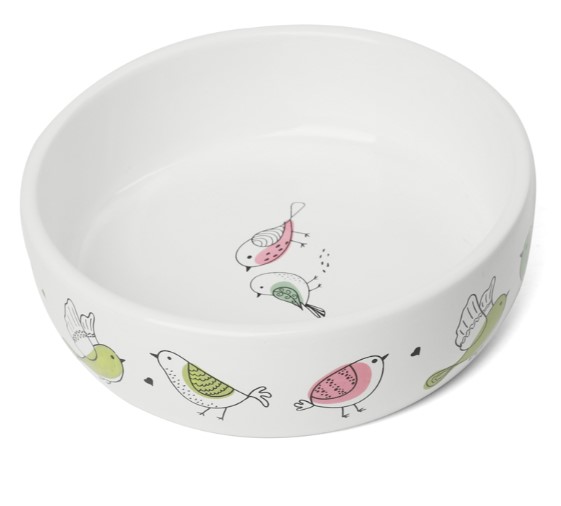 Миска керамическая "Птички" 0,35 л Triol