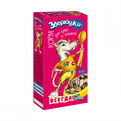 Зверюшки корм для крыс и мышей 450 г Зоомир