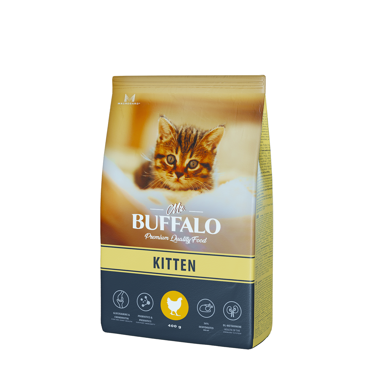 Mr. Buffalo KITTEN сухой корм для котят курица 0.4 кг