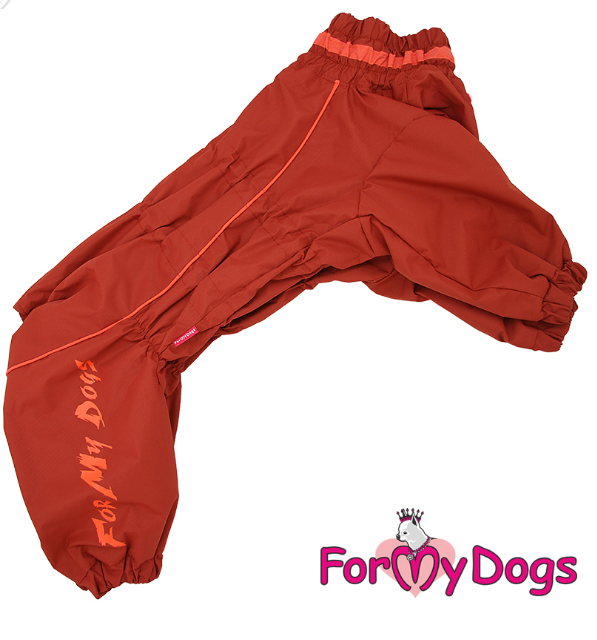 FOR MY DOGS Комбинезон коричневый/оранждля девочек р-р А2