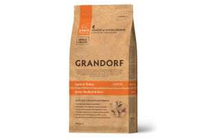 Grandorf (Грандорф) корм для собак юниоров всех пород Ягненок с рисом 3 кг