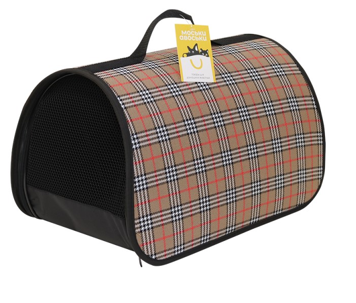 Сумка - переноска Моськи-Авоськи (жёсткий каркас) раскладная 51*28,5*29 см клетка
