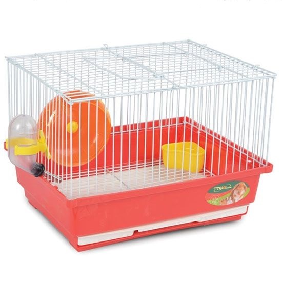 Клетка д/грызунов металл.пластик (цветная)  30*23*19 см. арт.114 (500018) Гоша