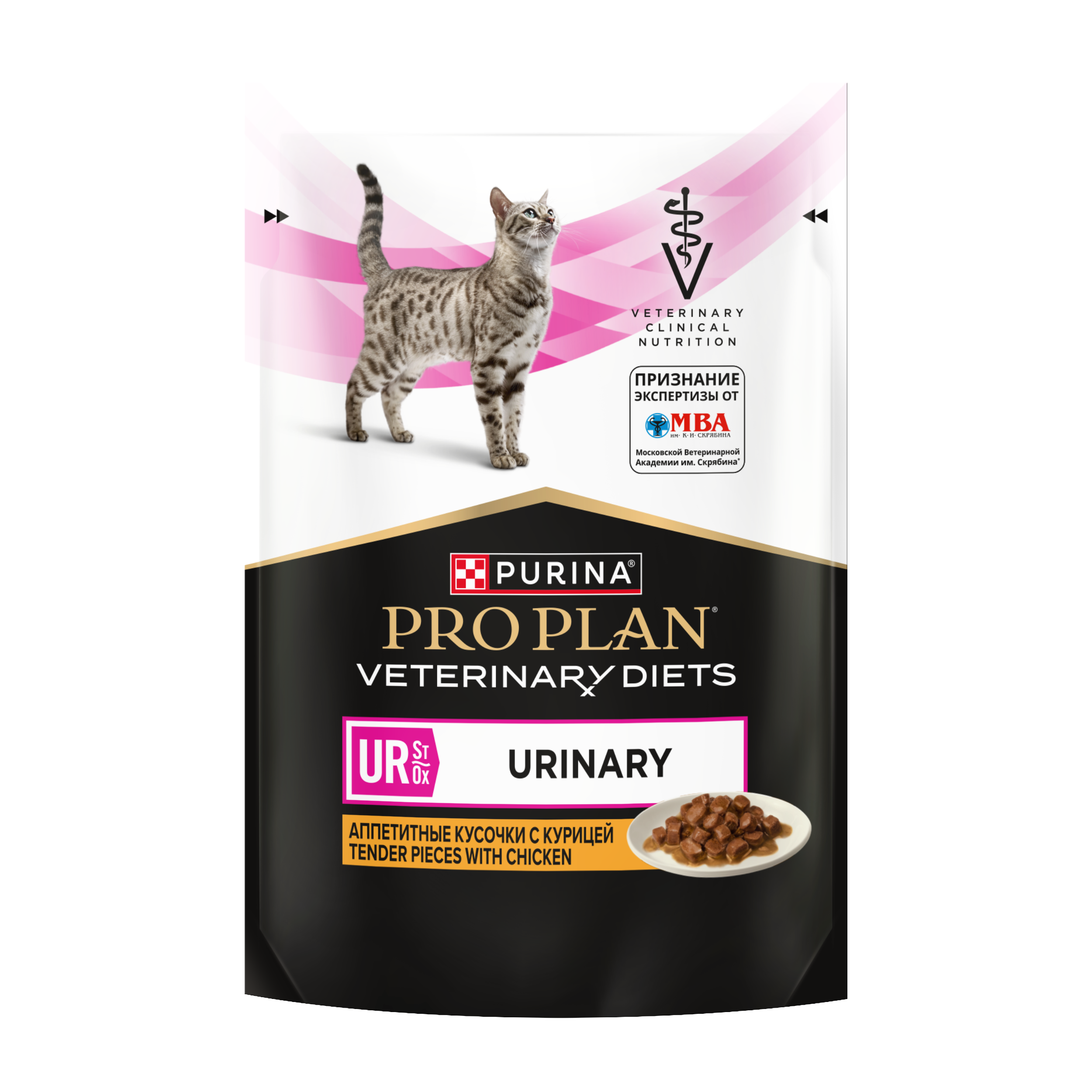 PRO PLAN (Про План) VETERINARY DIETS Urinary корм влажный для кошек при МКБ с курицей, 85 г