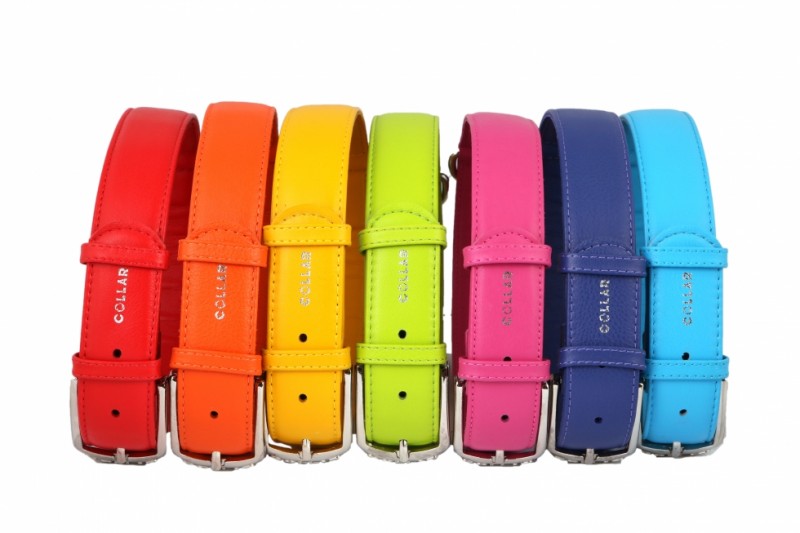 Ошейник Collar Glamour без украшений (ширина 6 мм длиня 19-25 см) желтый 32018