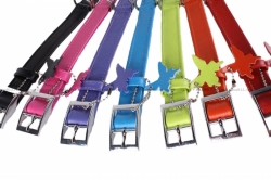 Ошейник Collar Glamour без украшений  (ш.10 мм д.18-21см) фиолетовый 32009