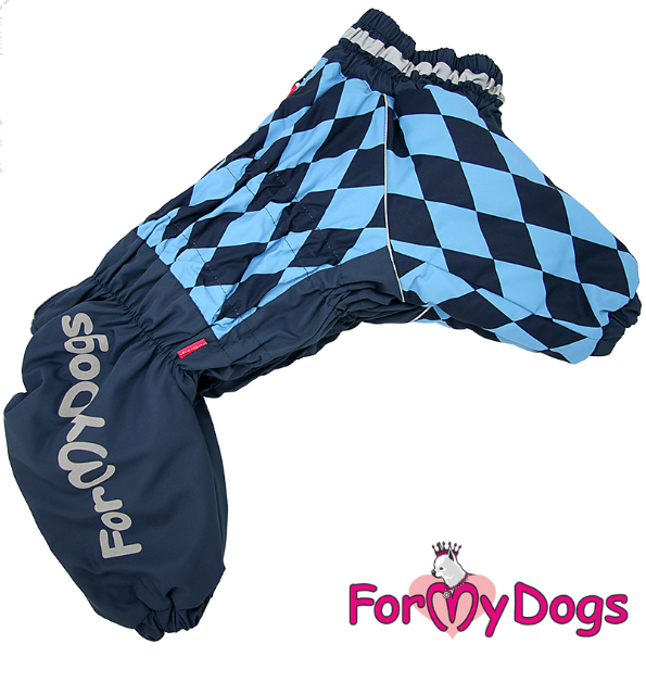 FOR MY DOGS Комбинезон "Арлекин"синий для мальчиков р-р С2