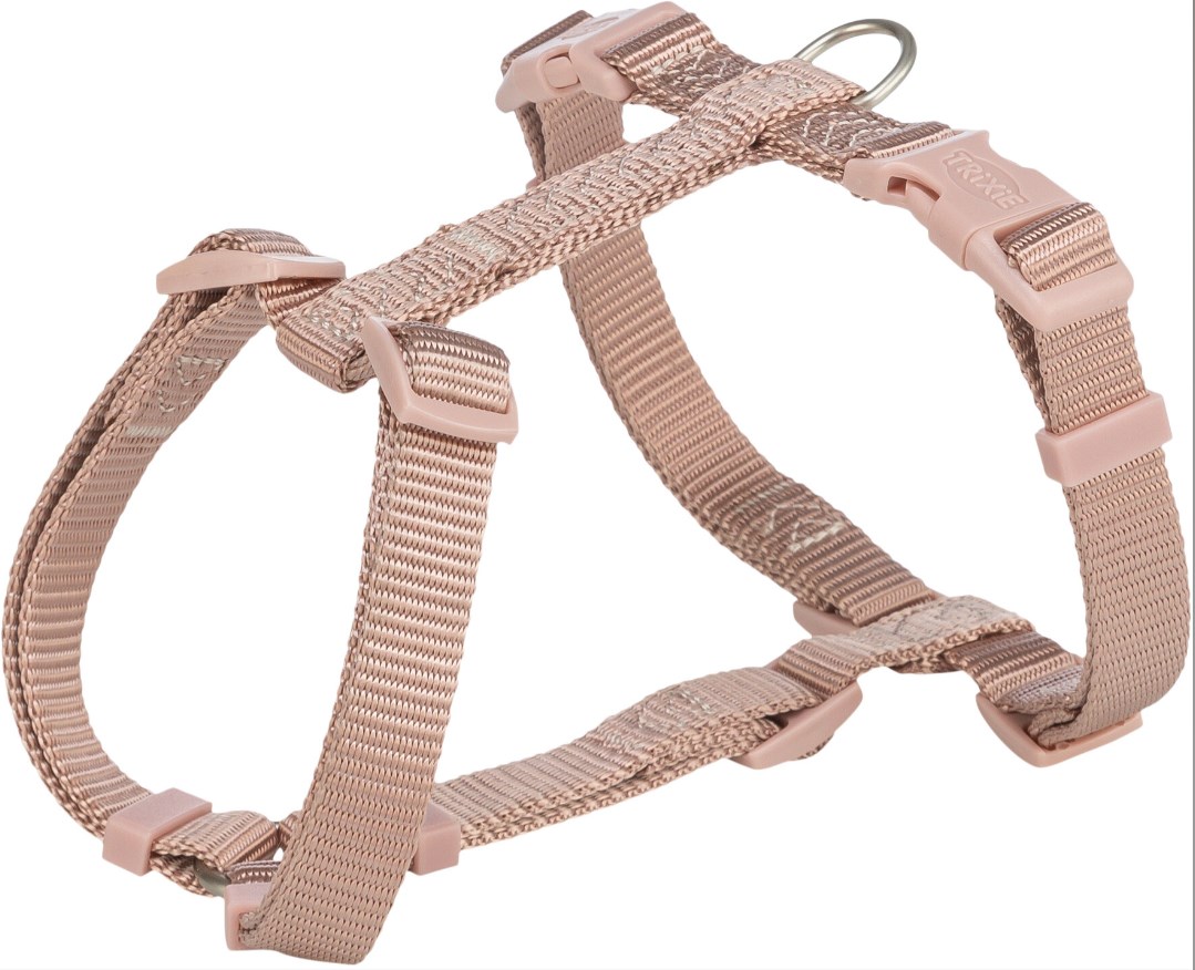 Шлейка Premium H-Harness s-м 42-60 см/15 мм, пудровый 203335 Trixie