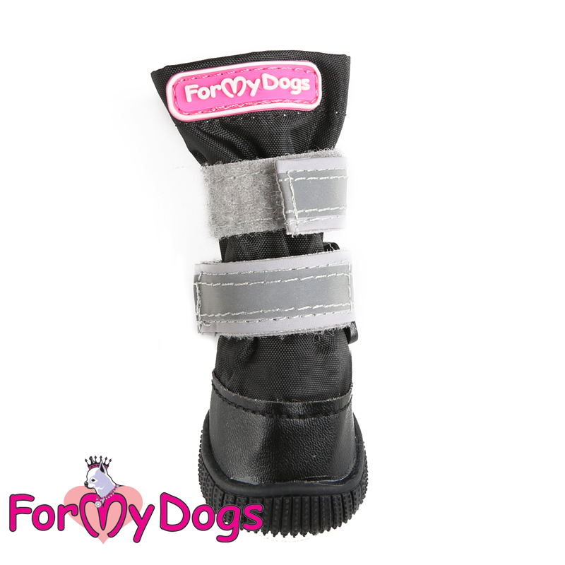 FOR MY DOGS Сапоги с усиленным носком РП черно/красные р-р 8 FMD701-2021