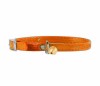 Ошейник "Collar Glamour" с резинкой для котов (ширина 9 мм, длина 22-30 см) оранжевый 32484