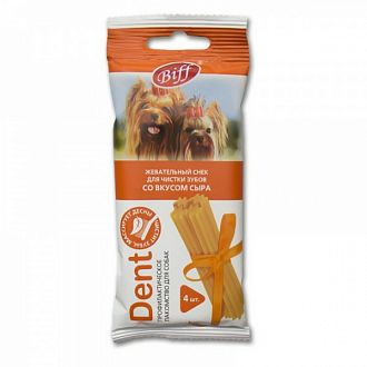 Жевательный снек Dent для мелких собак вкус сыр TITBIT