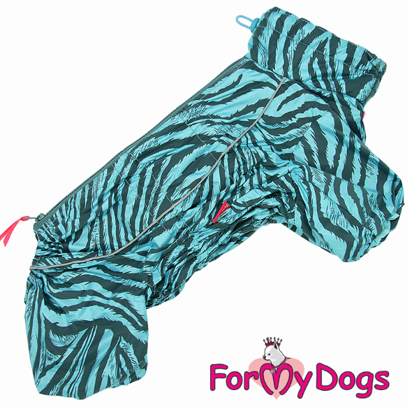 FOR MY DOG Дождевик голубой в полоску для мальчиков 685SS-2022М
