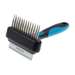 Грабли DeLIGHT двухс.двухрядн. плав.зуб с дешеддером 68065S