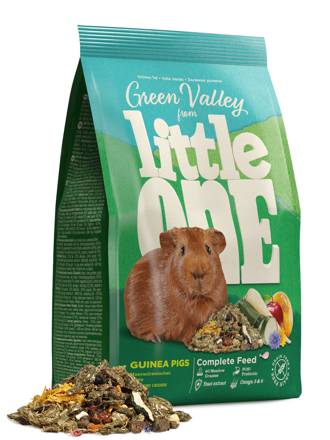 LITTLE ONE Green Valley корм для морских свинок 750 г