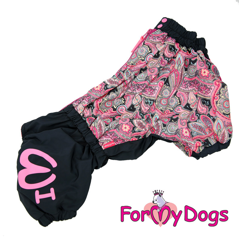 FOR MY DOG Комбинезон черно/розовый для девочек (К39) FW747-2019 М