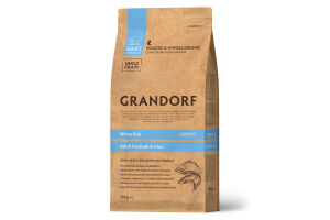 Grandorf (Грандорф) корм для взрослых собак всех пород Белая рыба с рисом 3 кг