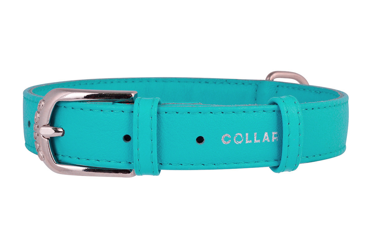 Ошейник "Collar Glamour" без украшений (ширина 9 мм, длина 18-21 см) ментоловый 320013